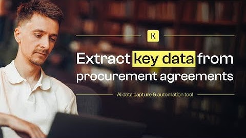 Extract key data from procurement agreements