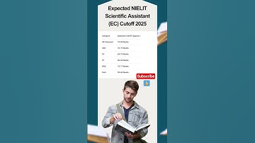 Expected NIELIT Scientific Assistant (EC) Cutoff 2025 #nielit2025 #nielitexam2025 #examanalysis