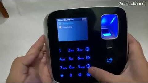How to Set Date and Time For Dahua ASA2212A Fingerprint Time Attendance Device