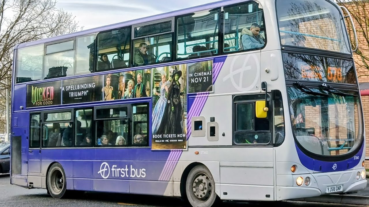 *beast* first Halifax Volvo B9TL Wright Eclipse Gemini 37360 YJ58 GNP ...