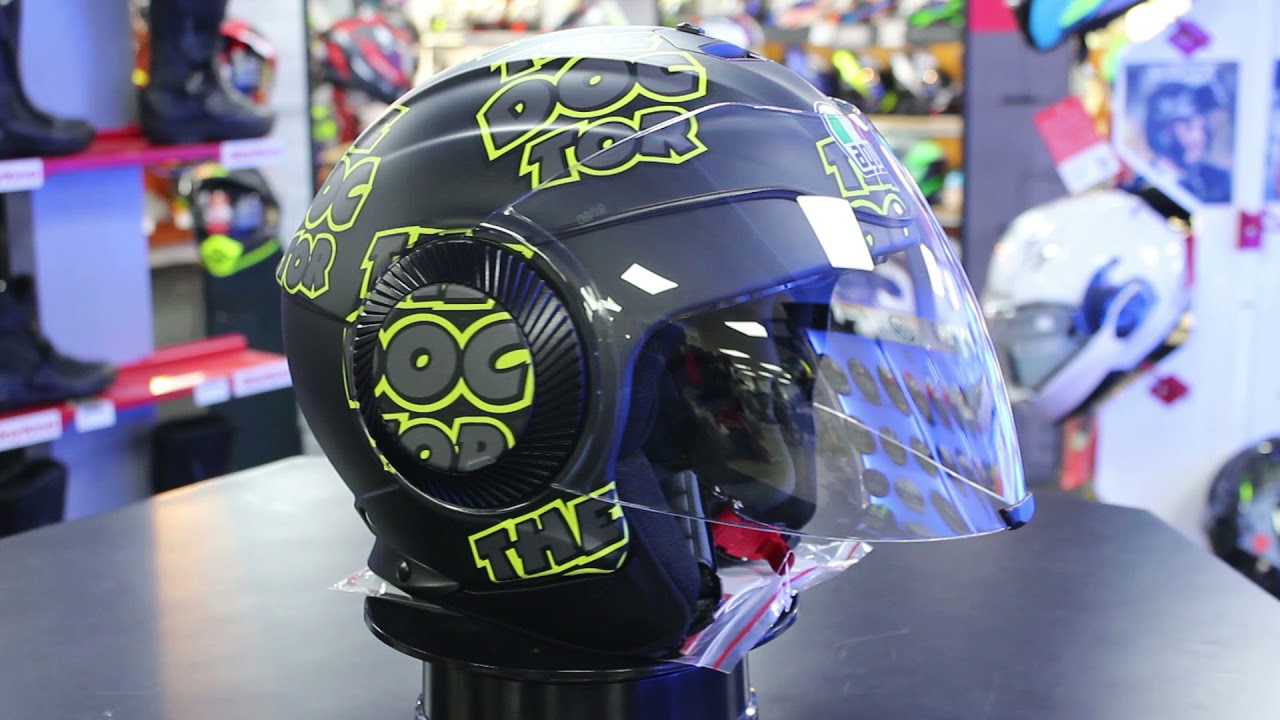 agv helmet orbyt Top Sun & Moon 46 Black/Parrot S Automotive AGV Orbyt Doc 46 Open