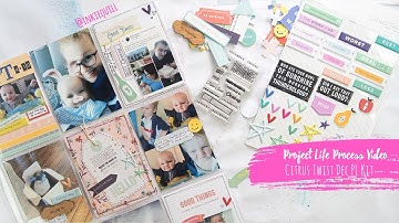 Project Life Process Video ~ Citrus Twist Dec PL Kit + + + INKIE QUILL