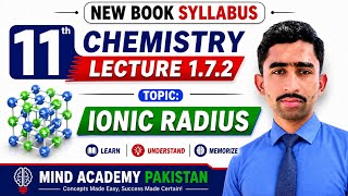 11th Chemistry New Book Chapter 1 Topic 1.7.2 |Ionic Radius | FSC Part 1 Chemistry New Syllabus
