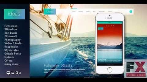 Preview Ideas - Fullscreen Responsive WordPress Theme