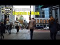 Elevated view from Vancouver&#39;s Skytrain &amp; downtown walk filmed November 20 2020 morning (4k video)