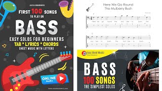 Bass Guitar Book PDF I First 100 Songs to Play on Bass I Easy Solos for Beginners Sheet Music TAB screenshot 3