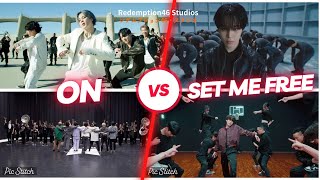 BTS CHOREO BATTLE - BTS (방탄소년단) ‘ON’  VS 지민 (Jimin) ‘Set Me Free Pt.2’