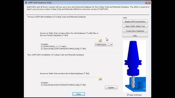 SURFCAM Tutorial - Utilities: Database Utility - Basic Interface (New in SURFCAM 6)
