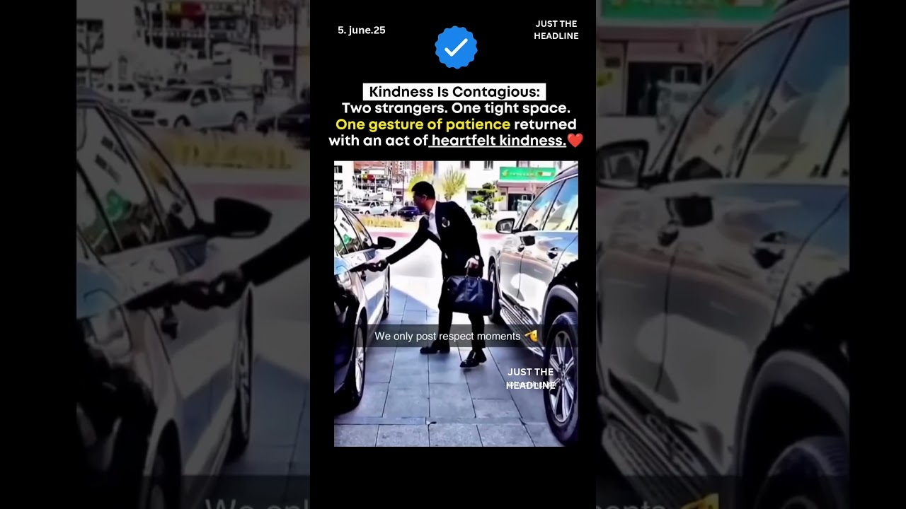 No honking. No shouting. Just quiet dignity that left everyone watching moved. ❤️