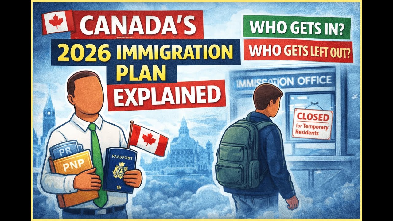 Canada’s 2026 Immigration Plan EXPLAINED: Who Gets In, Who Gets Left Out?