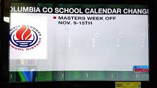 Columbia County School Calendar and Graduation Dates
