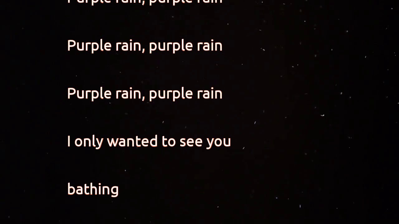 Prince Purple Rain (lyrics) YouTube