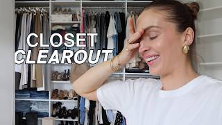 cleaning & clearing out my closet