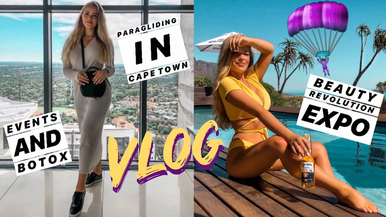 VLOG: Paragliding in Cape Town, Beauty Revolution + Events | Jessica van Heerden