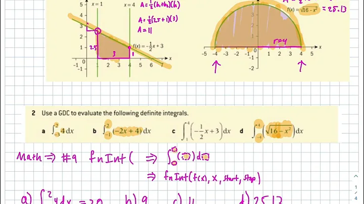 IB AA SL 2 definite integrals and area
