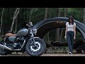 【キャンプツーリング】GB350|カフェシート積載紹介|雨の日の天ぷらバイクキャンプ