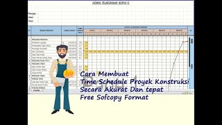 Tutorial Cara Membuat Time Schedule (Jadwal Pelaksanaan) Akurat & Cepat Pekerjan Proyek Konstruksi