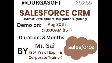 💼 New Online Batch – Salesforce CRM @ DURGASOFT