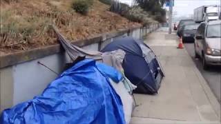 0:00-0:26 tents across street from safeway in mission district 0:51
metro pcs needs its own private security guard? 2:01 "pit stop"
portable toilets for home...