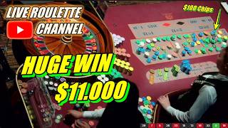 🔴LIVE ROULETTE | 🚨 HUGE WIN 💲11.000 In Las Vegas Casino 🎰 $100 Chips Inside Session ✅ 2026-04-24 screenshot 2