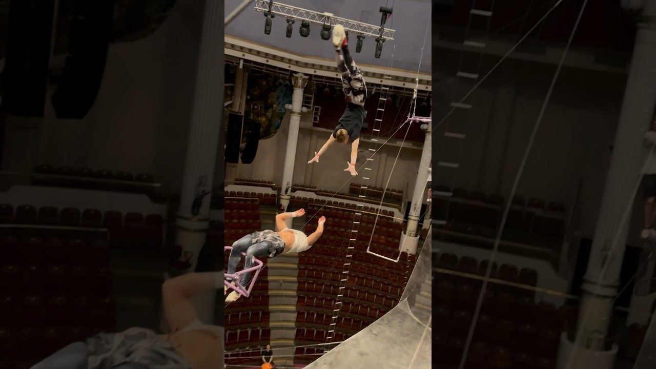 Опасный момент воздушных гимнастов😳🥵