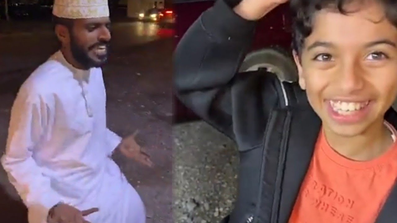 أمبورك يتجادل مع طفل😂😂😂 محمد المخيني