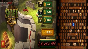 Snake Secret  Treasure Volcano Level 39. Walkthrough Gameplay 