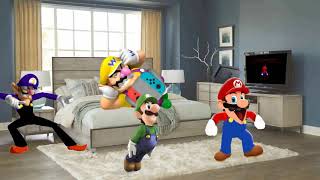 Wario And Friends Die By A Heart Attack From A Jumpscare While Playing A Pirated Mario Odyssey Copy