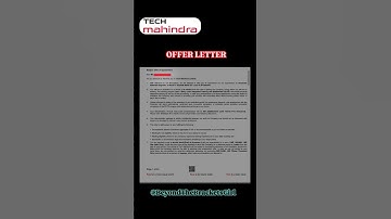 Tech Mahindra Offer Letter Released 💫🎊 #trending #relateable #explore