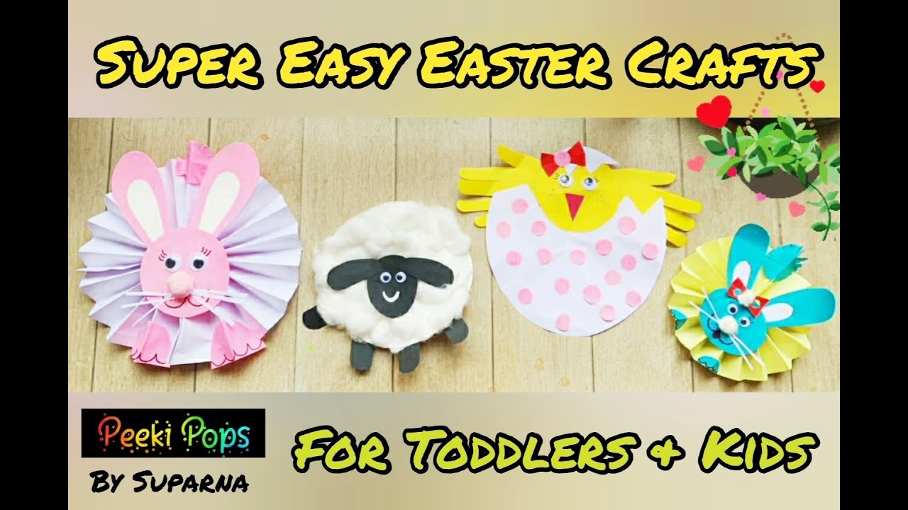 Easy Easter Crafts / Animals Crafts / Bunny / Rabbit / Sheep / Chick / Hen / DIY ideas for kids