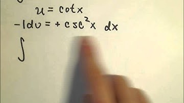 Integrating Even and Odd Powers of Cosecant and Cotangent, Ex 1