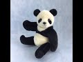 【テディベア作品】アクリル生地のパンダ(お子様向け仕様)