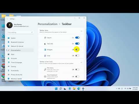 How To Remove Task View, Widgets, Chat, And Search Icon From The Taskbar On Windows 11