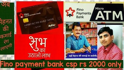 Fino  पेमेंट बैंक मित्र contact me 8787206924