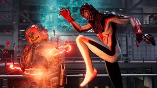 Marvels Spider Man Miles Morales T.R.A.C.K Suit Flawless Stealth
Marvels Spider-Man: Miles Morales is a 2020 action-adventure game developed by Insomniac Games and published by Sony Interactive Entertainment. Based on the Marvel Comics character Miles Morales, it is inspired by both the characters decade-long comic book mythology and the 2018 animated film Spider-Man: Into the Spider-Verse—which helped popularize him. The game is a spin-off and successor to Marvels Spider-Man (2018), and the second installment in Insomniacs Spider-Man series. The narrative focuses on Miles struggle to balance the duties of his civilian persona and his role as the second Spider-Man when his new home, Harlem, is threatened by a war between the Roxxon Energy Corporation and a high-tech criminal army called the Underground, led by the mysterious Tinkerer. Marvels Spider Man Miles Morales T.R.A.C.K Suit Flawless Stealth