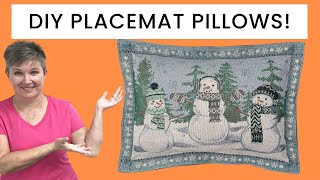DIY Placemat Pillows
