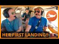 Her FIRST LANDING was a HARD one but still a huge flying success!