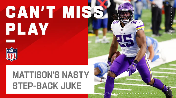 Alexander Mattison Jukes Defender Out of His Cleat...