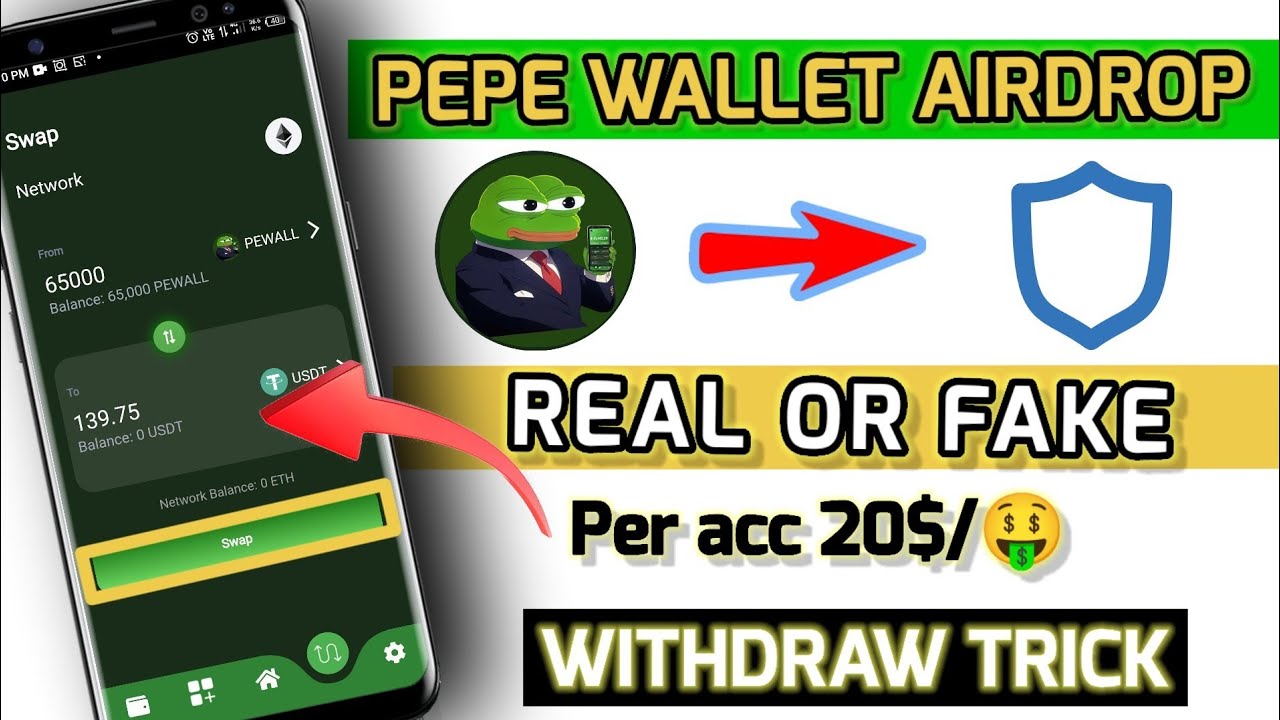 Instant 20$ profit | pepe wallet airdrop | pepe wallet real or fake | complete withdrawal process