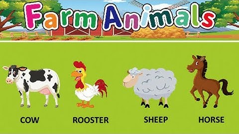 tiếng Anh về các con vật nuôi tại nông trại ( farm animals)