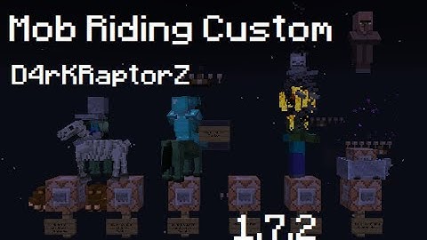 [Tuto] Mob Riding Custom Command block 1.7.2  -D4rKRaptorZ-