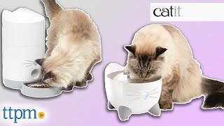 PIXI Smart Fountain and Feeder from Catit Instructions + Review!