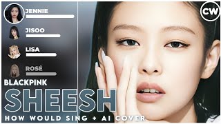 [AI COVER] BLACKPINK - 'SHEESH' (Line Distribution   AI Cover)