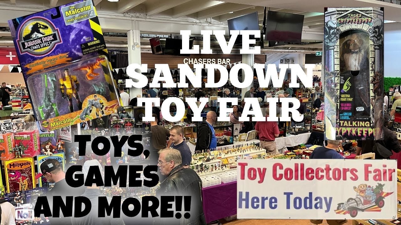 UK’s BIGGEST TOY FAIR LIVE SANDOWN VIDEO RETRO TOYS, GAMES, COMICS, TRADING CARDS AND MORE