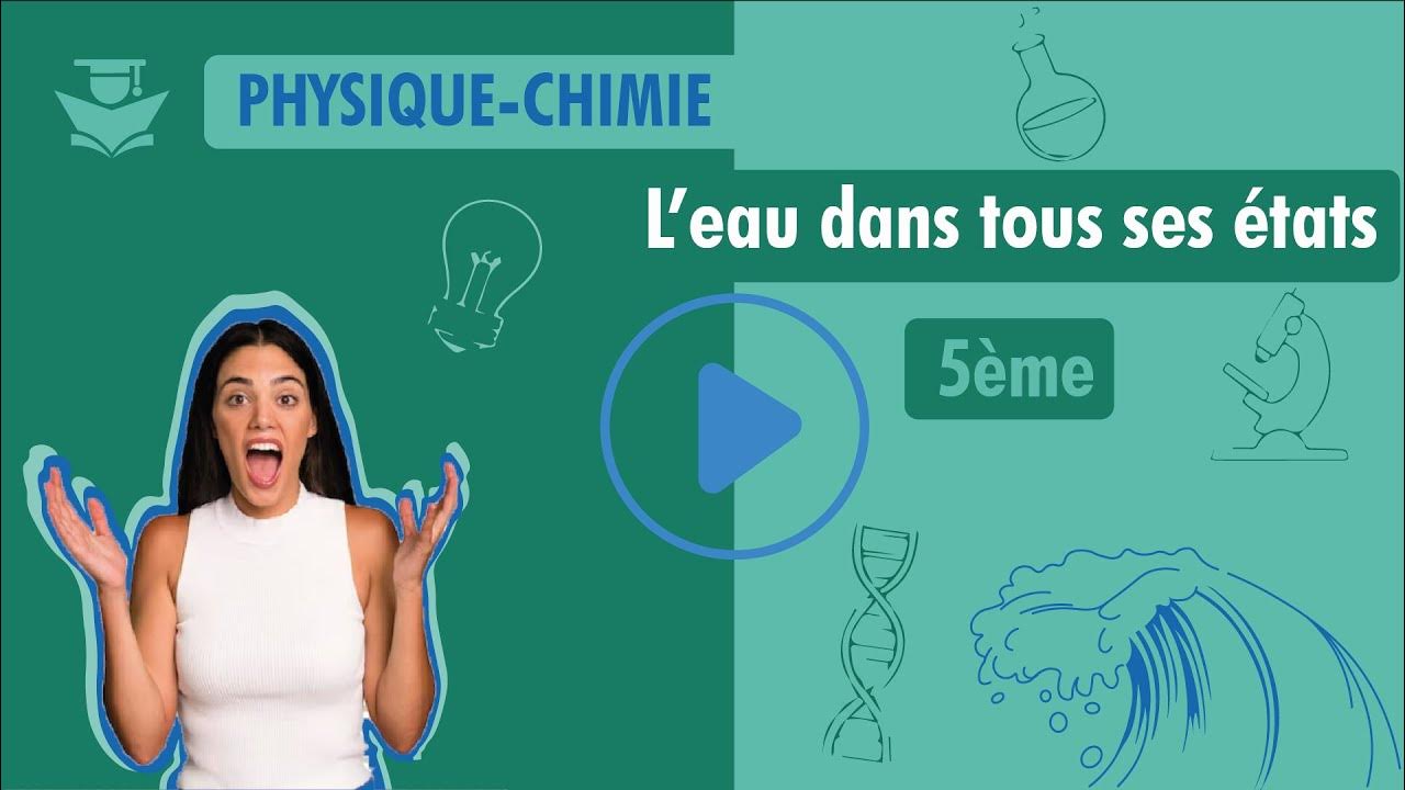 Schéma Changement D état De L eau 5ème - Les changements d'état de l'eau - YouTube