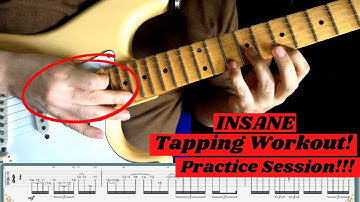 INSANE wide-interval TAPPING trick (with open strings)!