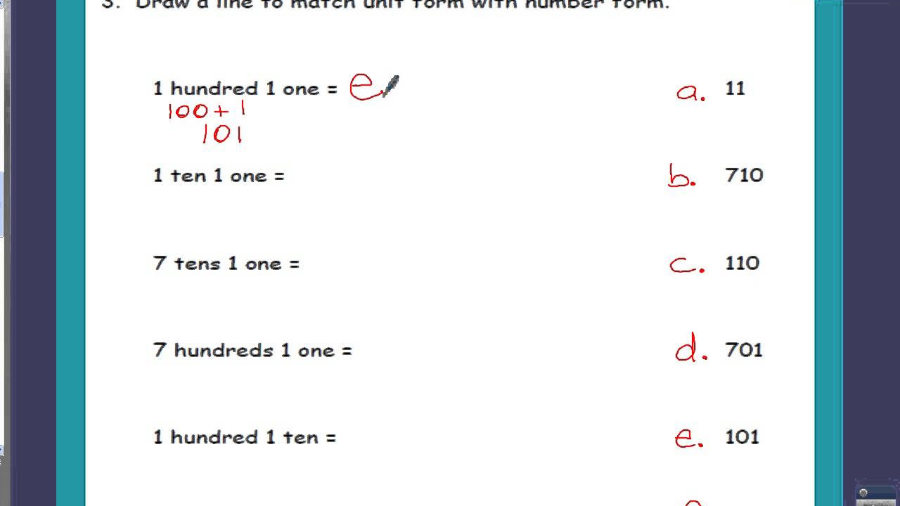 worksheet Standard Form In Math meaning of standard form in math free image write three digit numbers unit solutions videos