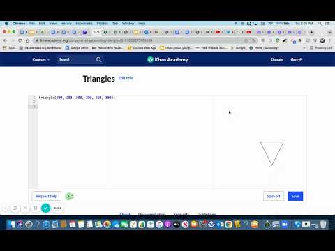 Triangles in Javascript using Khan Academy