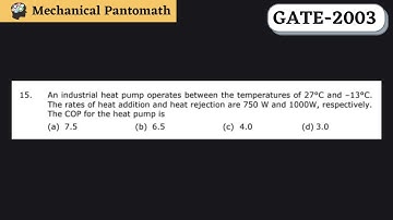 Q-15 | GATE Mechanical-2003 Solved Paper | GATE Mechanical Previous Year Question Solution
