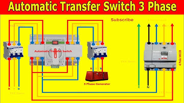 Automatic Transfer Changeover Switch 3 Phase | ATS Auto Transfer Switch Panel Wiring Connection
